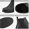 image:imageDREAM PAIRS Womens Ankle Boots Chunky Low Heel Chelsea Booties Slip On Elastic Fall Short BootsBlackPu
