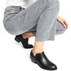 image:imageDREAM PAIRS Womens Ankle Boots Fall Boots Leather Thick Heel Side Zip Women Low Chunky Heeled BootiesBlackpu