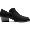 image:imageDREAM PAIRS Womens Ankle Boots Fall Boots Leather Thick Heel Side Zip Women Low Chunky Heeled BootiesBlacksuede