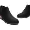 image:imageDREAM PAIRS Womens Ankle Boots Low Chunky Heel Comfortable Short Fall Booties ShoesBlacksuede