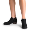 image:imageDREAM PAIRS Womens Ankle Boots Low Chunky Heel Comfortable Short Fall Booties ShoesBlacksuede