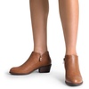 image:imageDREAM PAIRS Womens Ankle Boots Low Chunky Heel Comfortable Short Fall Booties ShoesBrownpu