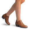 image:imageDREAM PAIRS Womens Ankle Boots Low Chunky Heel Comfortable Short Fall Booties ShoesBrownpu
