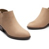 image:imageDREAM PAIRS Womens Ankle Boots Low Chunky Heel Comfortable Short Fall Booties ShoesNudesuede