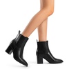 image:imageDREAM PAIRS Womens Ankle Boots Pointed Toe Chunky Block Heel Ankle Bootie Fall Short Booties ShoesBlackpu