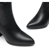 image:imageDREAM PAIRS Womens Ankle Boots Pointed Toe Chunky Block Heel Ankle Bootie Fall Short Booties ShoesBlackpu