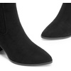 image:imageDREAM PAIRS Womens Ankle Boots Pointed Toe Chunky Block Heel Ankle Bootie Fall Short Booties ShoesBlacksuede
