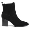 image:imageDREAM PAIRS Womens Ankle Boots Pointed Toe Chunky Block Heel Ankle Bootie Fall Short Booties ShoesBlacksuede