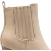 image:imageDREAM PAIRS Womens Ankle Boots Pointed Toe Chunky Block Heel Ankle Bootie Fall Short Booties ShoesNude