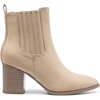 image:imageDREAM PAIRS Womens Ankle Boots Pointed Toe Chunky Block Heel Ankle Bootie Fall Short Booties ShoesNude