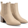 image:imageDREAM PAIRS Womens Ankle Boots Pointed Toe Chunky Block Heel Ankle Bootie Fall Short Booties ShoesNude