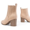 image:imageDREAM PAIRS Womens Ankle Boots Pointed Toe Chunky Block Heel Ankle Bootie Fall Short Booties ShoesSand