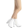 image:imageDREAM PAIRS Womens Chunky Heel Ankle Booties Pointed Toe Short BootsWhitePu3