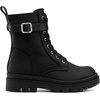 image:imageDREAM PAIRS Womens Combat Platform Boots Lace Up Lug Sole Buckle Ankle Booties ShoesBlack