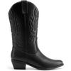 image:imageDREAM PAIRS Womens Cowboy Boots Mid Calf Cowgirl Boots Embroidery Stitched Western BootsAll Black