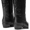 image:imageDREAM PAIRS Womens Cowboy Boots Mid Calf Cowgirl Boots Embroidery Stitched Western BootsAll Black