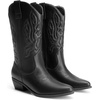 image:imageDREAM PAIRS Womens Cowboy Boots Mid Calf Cowgirl Boots Embroidery Stitched Western BootsAll Black