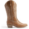 image:imageDREAM PAIRS Womens Cowboy Boots Mid Calf Cowgirl Boots Embroidery Stitched Western BootsTan