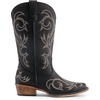image:imageDREAM PAIRS Womens Cowboy Boots Mid Calf Cowgirl Boots Square Toe Chunky Heel Embroidery Stitched Western BootsBlack