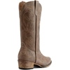 image:imageDREAM PAIRS Womens Cowboy Boots Mid Calf Cowgirl Boots Square Toe Chunky Heel Embroidery Stitched Western BootsLight Brown