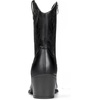 image:imageDREAM PAIRS Womens Cowboy Boots Pointed Toe Chunky Heel Zipper PullOn Stitched Western Ankle BootsBlack