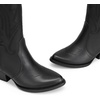 image:imageDREAM PAIRS Womens Cowboy Cowgirl Boots Embroidered Pointed Toe Low Heel Western Mid Calf Boot for Theme Party Country ConcertAll Black