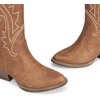 image:imageDREAM PAIRS Womens Cowboy Cowgirl Boots Embroidered Pointed Toe Low Heel Western Mid Calf Boot for Theme Party Country ConcertBrown