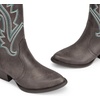 image:imageDREAM PAIRS Womens Cowboy Cowgirl Boots Embroidered Pointed Toe Low Heel Western Mid Calf Boot for Theme Party Country ConcertDark Brown