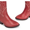 image:imageDREAM PAIRS Womens Cowboy Cowgirl Boots Embroidered Pointed Toe Low Heel Western Mid Calf Boot for Theme Party Country ConcertRed