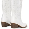 image:imageDREAM PAIRS Womens Cowboy Cowgirl Boots Embroidered Pointed Toe Low Heel Western Mid Calf Boot for Theme Party Country ConcertWhite