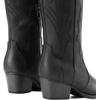 image:imageDREAM PAIRS Womens Embroidered Western PullOn KneeHigh Cowboy BootsBlack Classic