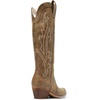 image:imageDREAM PAIRS Womens Embroidered Western PullOn KneeHigh Cowboy BootsTan