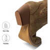 image:imageDREAM PAIRS Womens Embroidered Western PullOn KneeHigh Cowboy BootsTan Classic