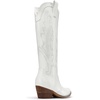image:imageDREAM PAIRS Womens Embroidered Western PullOn KneeHigh Cowboy BootsWhite