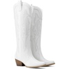 image:imageDREAM PAIRS Womens Embroidered Western PullOn KneeHigh Cowboy BootsWhite Classic