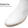 image:imageDREAM PAIRS Womens Embroidered Western PullOn KneeHigh Cowboy BootsWhite Classic