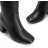 image:imageDREAM PAIRS Womens Gogo Boots Square Toe Side Zipper Chunky Heel Knee High Boots For WomenBlack