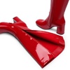 image:imageDREAM PAIRS Womens Gogo Boots Square Toe Side Zipper Chunky Heel Knee High Boots For WomenRed