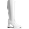 image:imageDREAM PAIRS Womens Gogo Boots Square Toe Side Zipper Chunky Heel Knee High Boots For WomenWhite