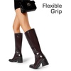 image:imageDREAM PAIRS Womens Knee High Boots Chunky Heel Square Toe Tall Boot for Women with Side ZipperBurgundy
