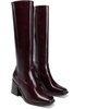 image:imageDREAM PAIRS Womens Knee High Boots Chunky Heel Square Toe Tall Boot for Women with Side ZipperBurgundy