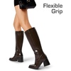 image:imageDREAM PAIRS Womens Knee High Boots Chunky Heel Square Toe Tall Boot for Women with Side ZipperDark Brown