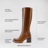 image:imageDREAM PAIRS Womens Knee High Boots Chunky Platform Heel Round Toe Boots for Women Side Zipper Stylish Comfortable Tall BootsBrown