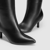 image:imageDREAM PAIRS Womens Knee High Kitten Heel Boots Sexy Pointed Toe Fashion Long Tall BootsBlackpu