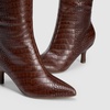 image:imageDREAM PAIRS Womens Knee High Kitten Heel Boots Sexy Pointed Toe Fashion Long Tall BootsBrowncroco