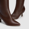 image:imageDREAM PAIRS Womens Knee High Kitten Heel Boots Sexy Pointed Toe Fashion Long Tall BootsBrownpu