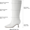 image:imageDREAM PAIRS Womens Knee High Kitten Heel Boots Sexy Pointed Toe Fashion Long Tall BootsWhite