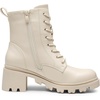 image:imageDREAM PAIRS Womens Lace Up Combat Ankle Boots Fashion Low Chunky Heel Lug Sole Fall Heeled Booties ShoesBeige