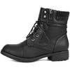 image:imageDREAM PAIRS Womens Lace Up Combat boots Ankle BootiesBlack