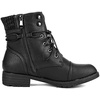 image:imageDREAM PAIRS Womens Lace Up Combat boots Ankle BootiesBlack